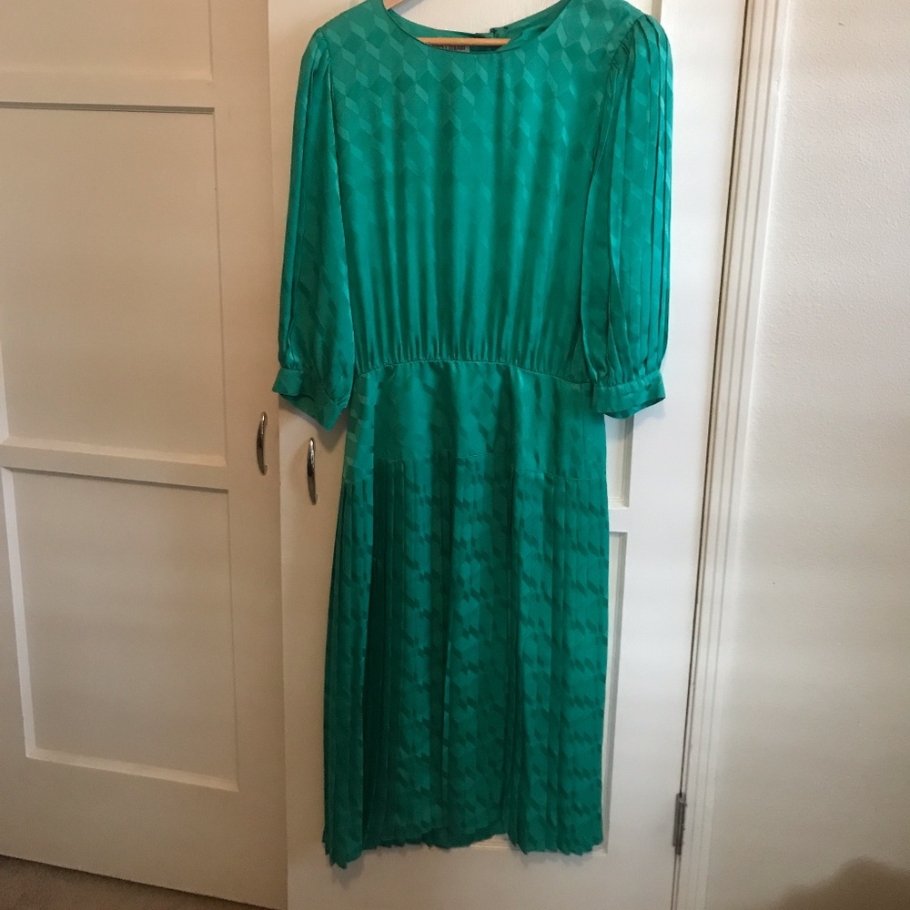 1980's silk dress